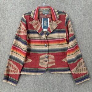 NWT SILVERADO Maria Knit Blazer‎ Jacket MED Serape Soft Knit Aztec Southwestern
